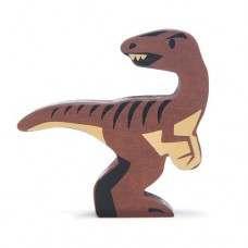Animal en bois Vélociraptor